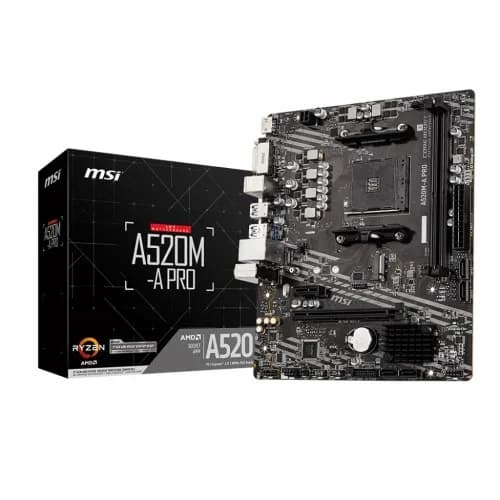 MSI A520M-A Pro AMD AM4 Micro-ATX Motherboard