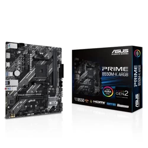 Asus PRIME B550M-K ARGB AMD AM4 mATX Motherboard